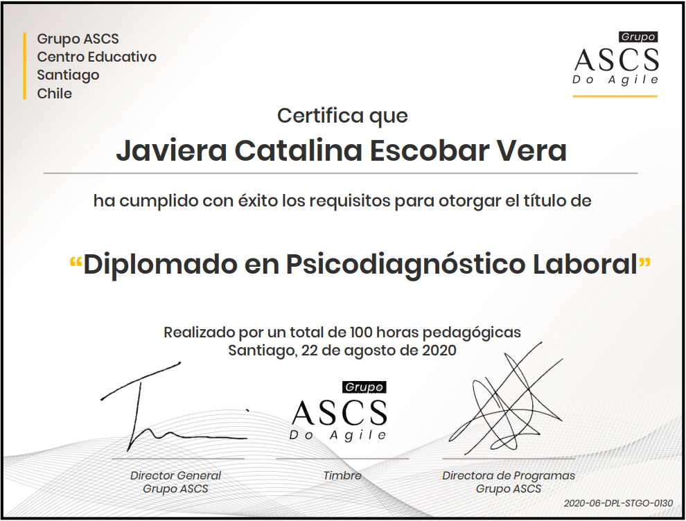 DIPLOMADO DE PSICODIAGNOSTICO LABORAL